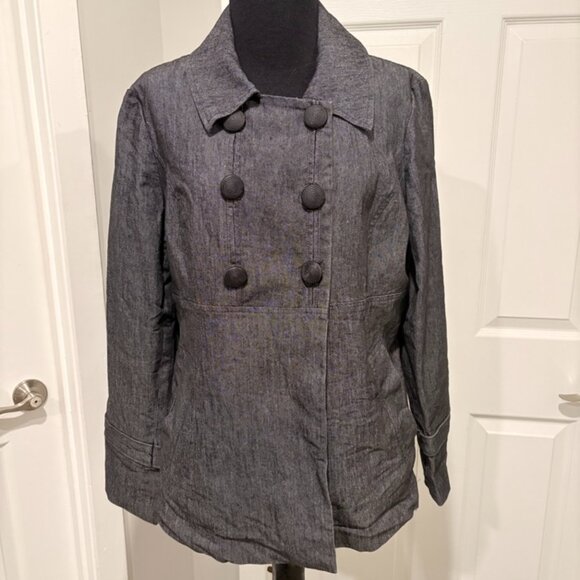 Sandro Sportswear Denim Charcoal Denim,  Sz M - Picture 1 of 4